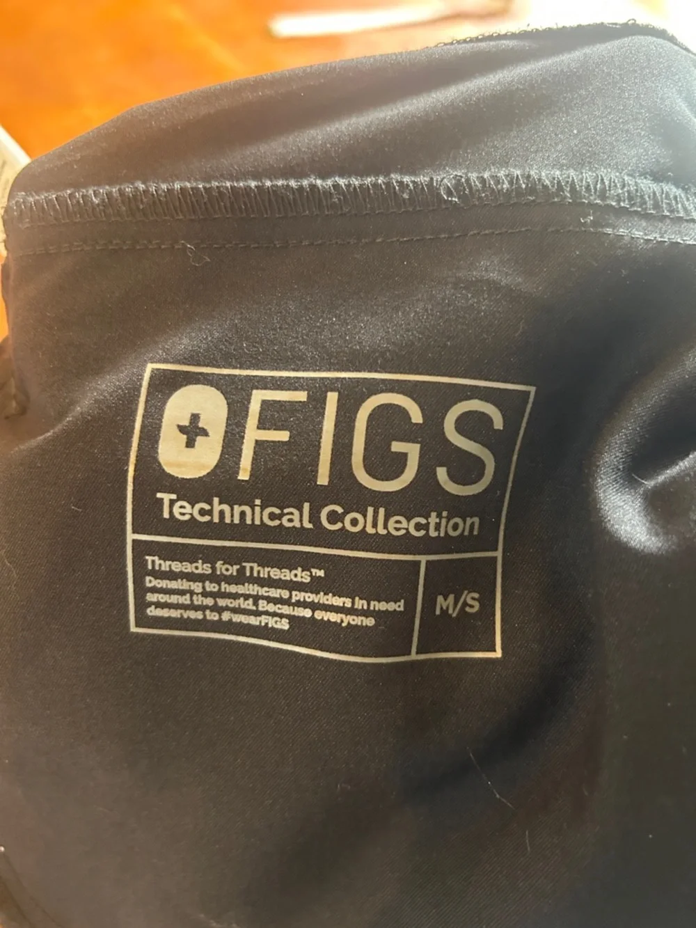 Figs Tansen Jogger Scrub Pants Medium Short M/S Mens Black Stretch